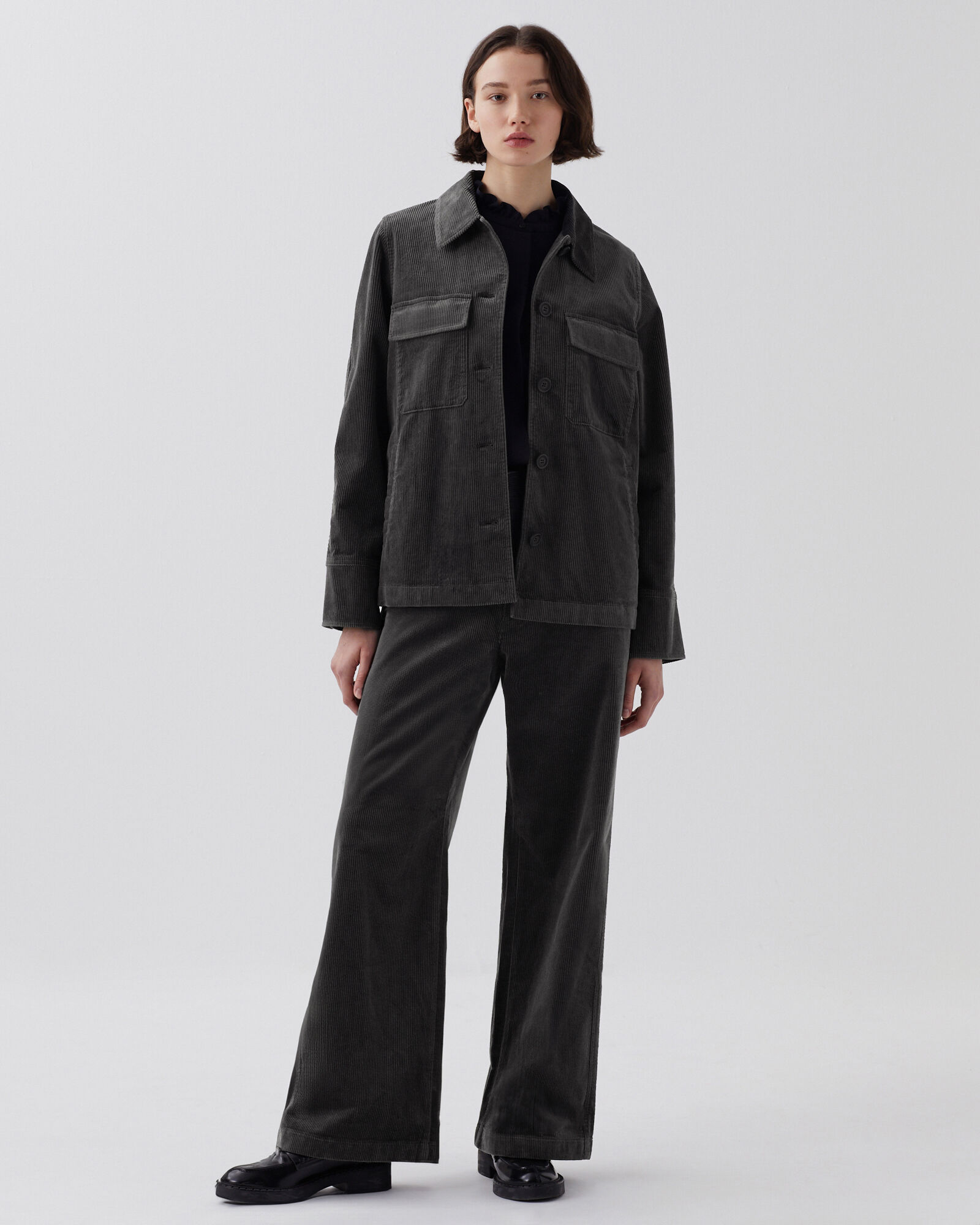 Corduroy jacket gray - Comptoir des Cotonniers