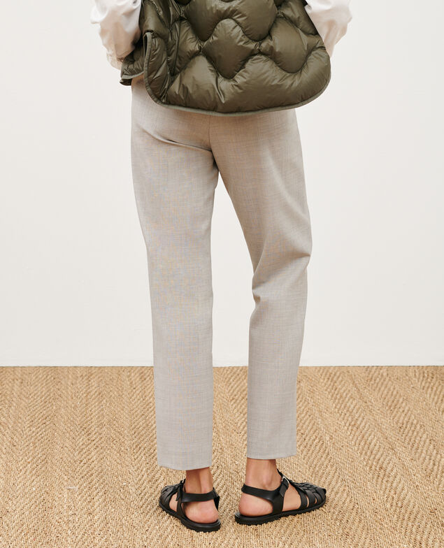 MARGUERITE - Cigarette trousers 7076 04 lightgrey