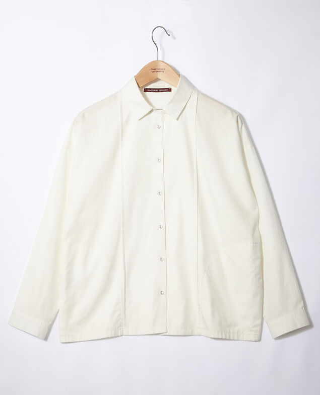 Straight-cut shirt White