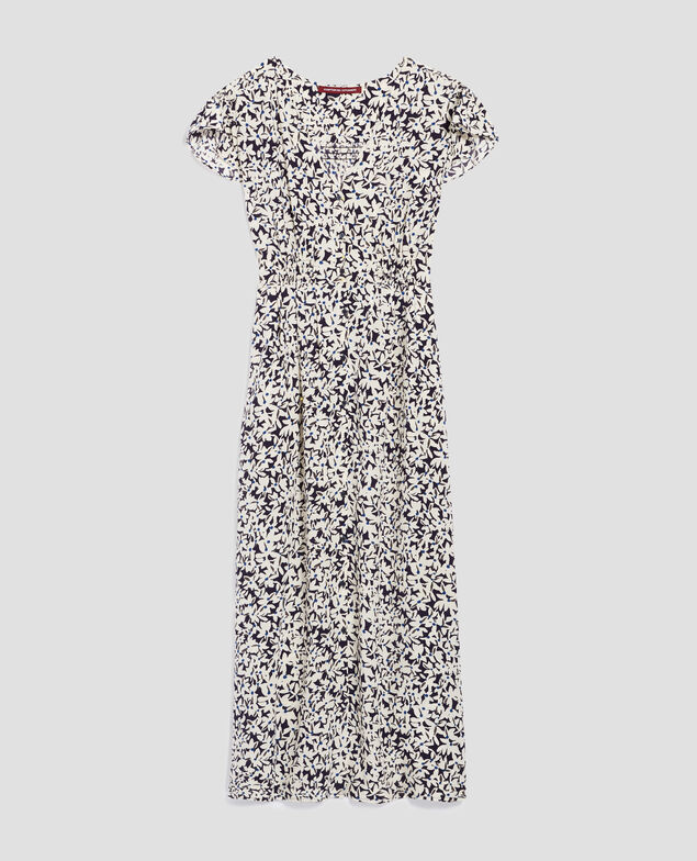 LUDIVINE - Fluid printed dress H000 petal blue