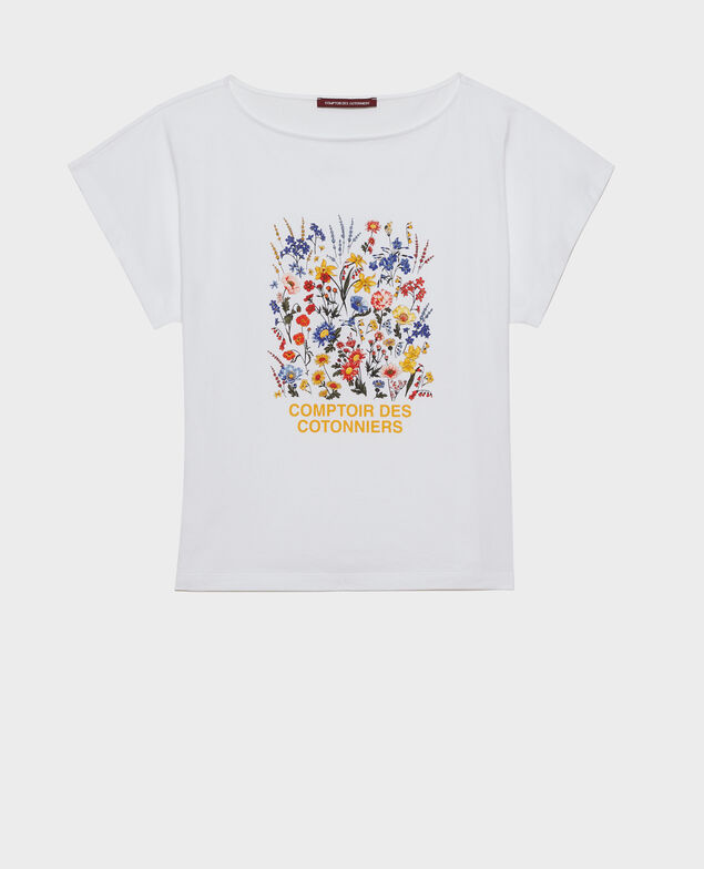 Short-sleeve cotton t-shirt Brilliant white