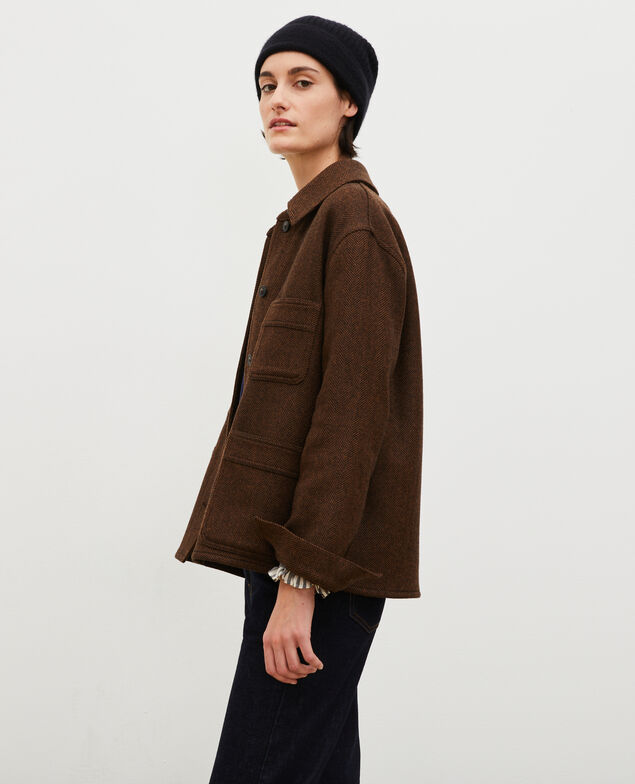 Wool blazer Coffee bean