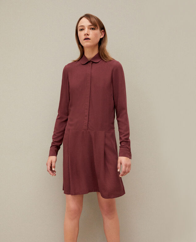 Robe coupe droite Brown