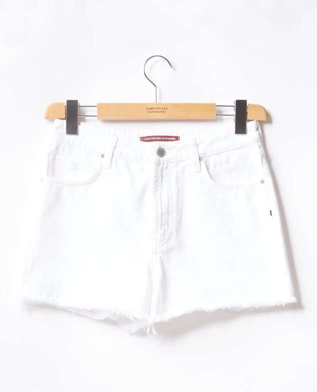 Fringed shorts Blanc