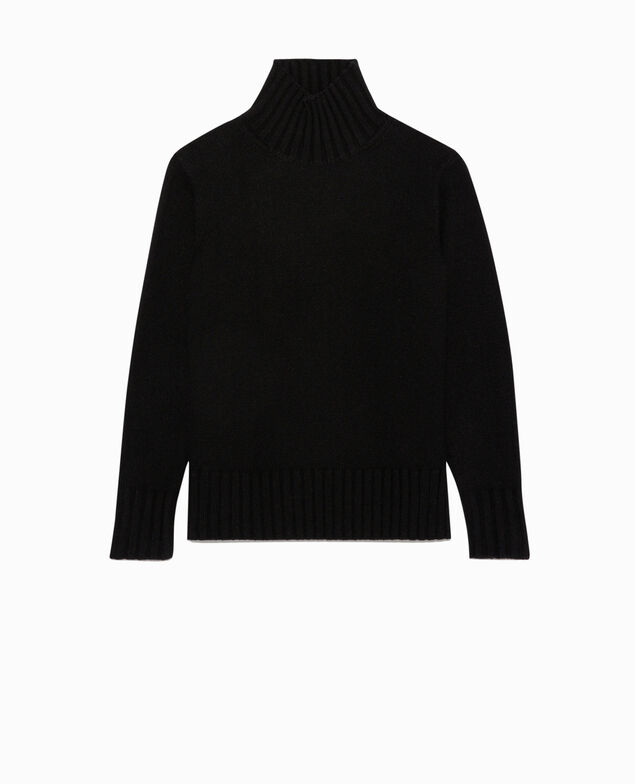 Virgin wool polo neck jumper 4216 black_beauty