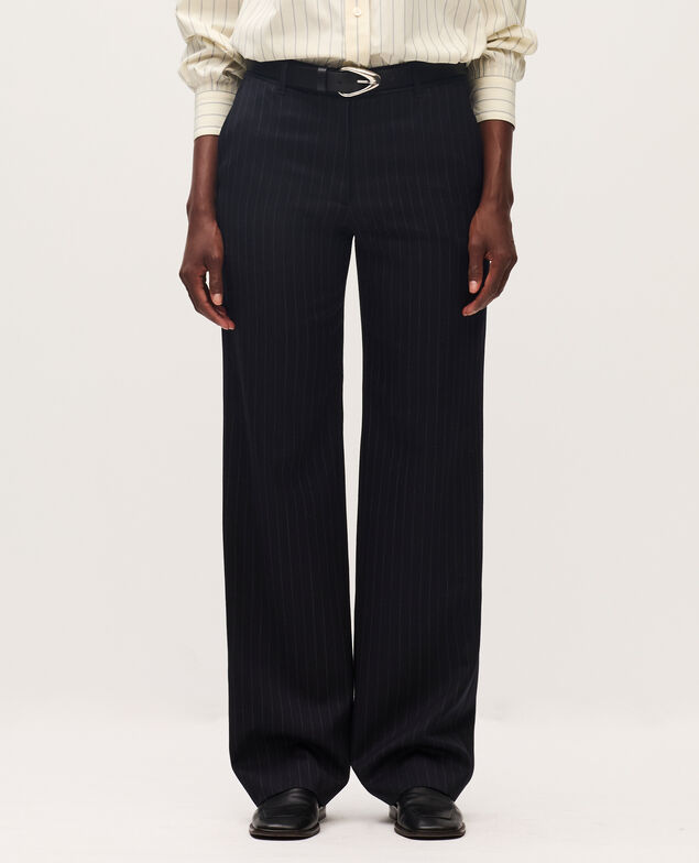 Straight wool trousers K690 st navy