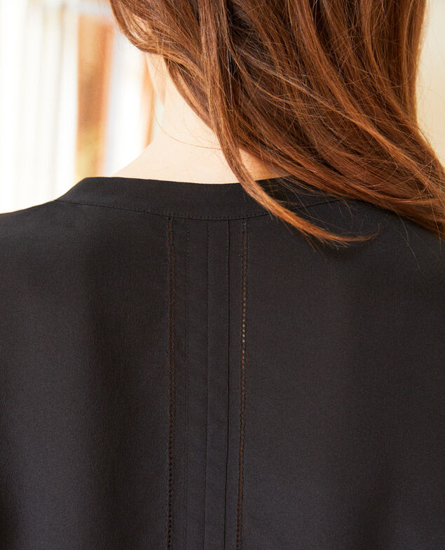 Silk blouse Noir