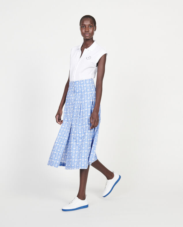 Cotton skirt Moyen lavande persian jewel