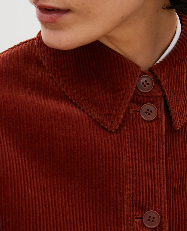  Corduroy work jacket Brandy brown