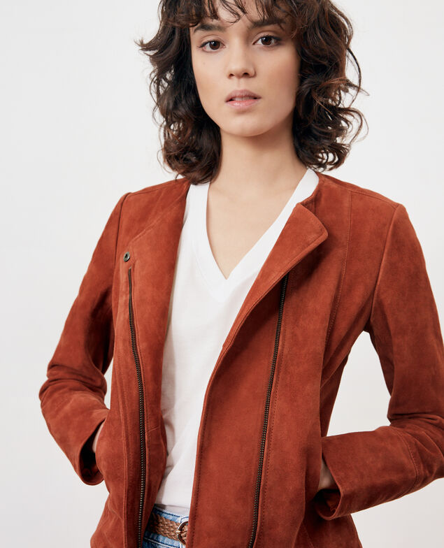 Short suede jacket Auburn