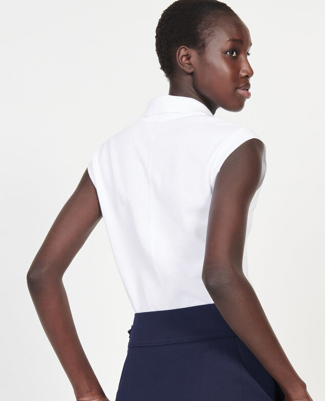 Cotton polo shirt Optical white