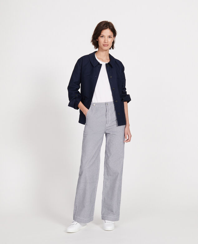 Cotton jacket Maritime blue