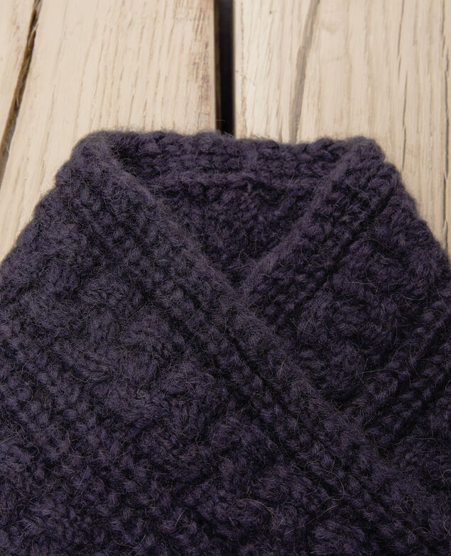 Knitted collar Dark navy