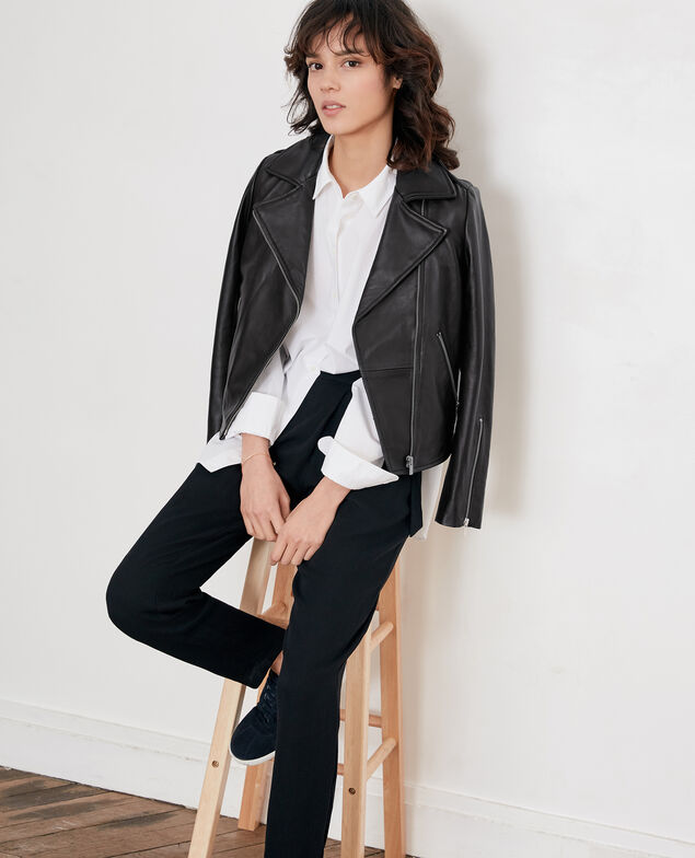 Leather jacket Noir