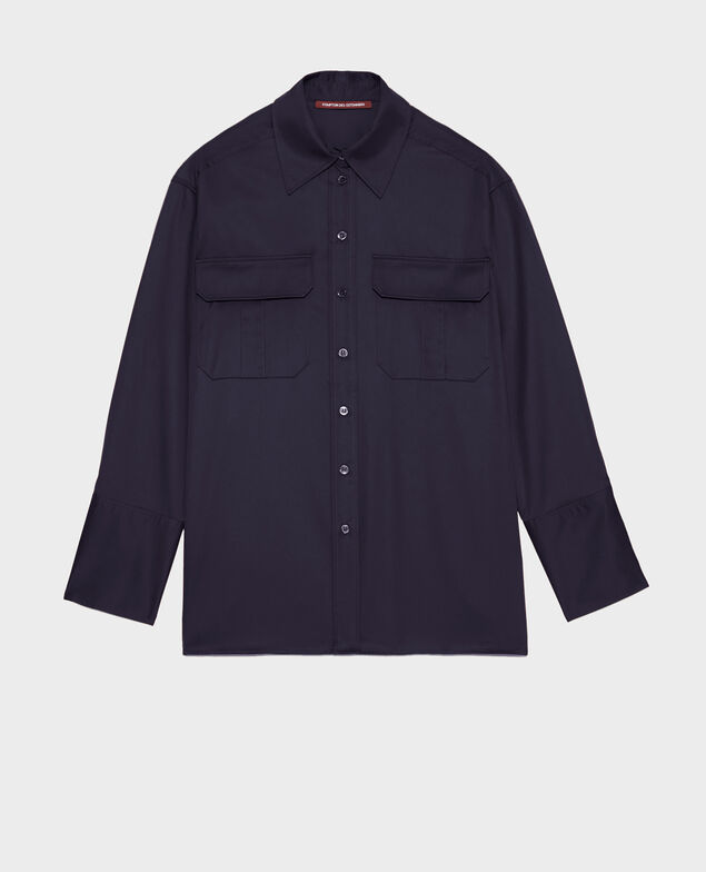 Oversize cotton men's shirt Night sky