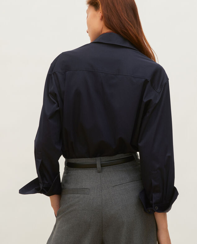 Oversize cotton men's shirt Night sky