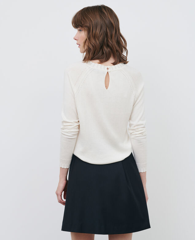 Cotton and silk jumper Gardenia