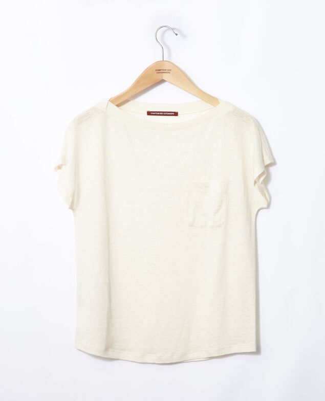 T-shirt with pocket White