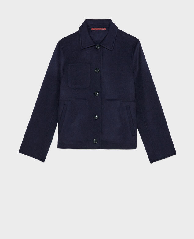  Double-sided wool jacket Night sky