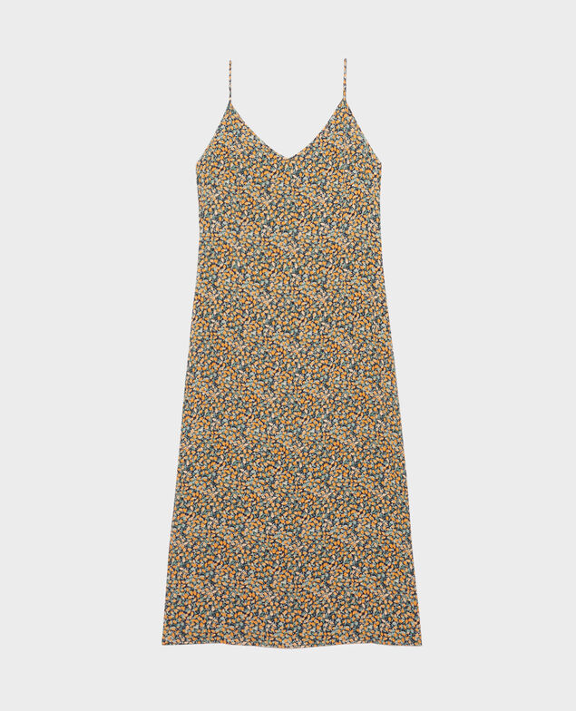 Printed maxi dress 8005c 116 print orange