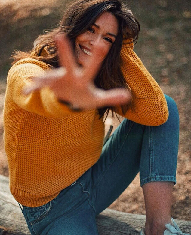 Wool jumper Golden spice