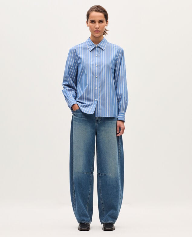 Striped shirt K632 stripes blue