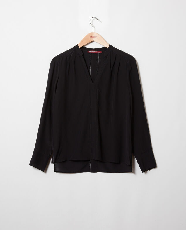 Silk blouse Noir