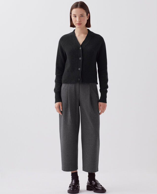 Cashmere cardigan I080 moonless gray