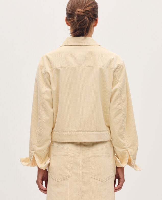 Corduroy jacket U010 off white