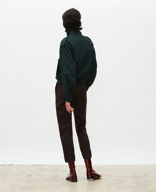  Wool gabardine aviator jacket Scarab