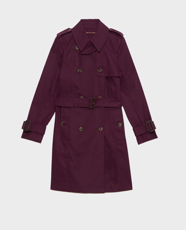 CATHERINE - Iconic trench Potent purple