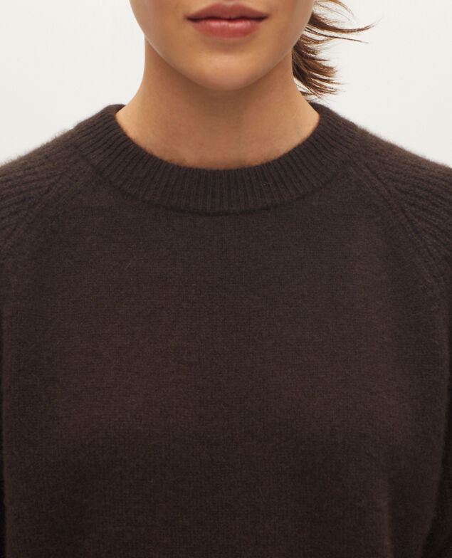 Cashmere jumper K390 taupe brown