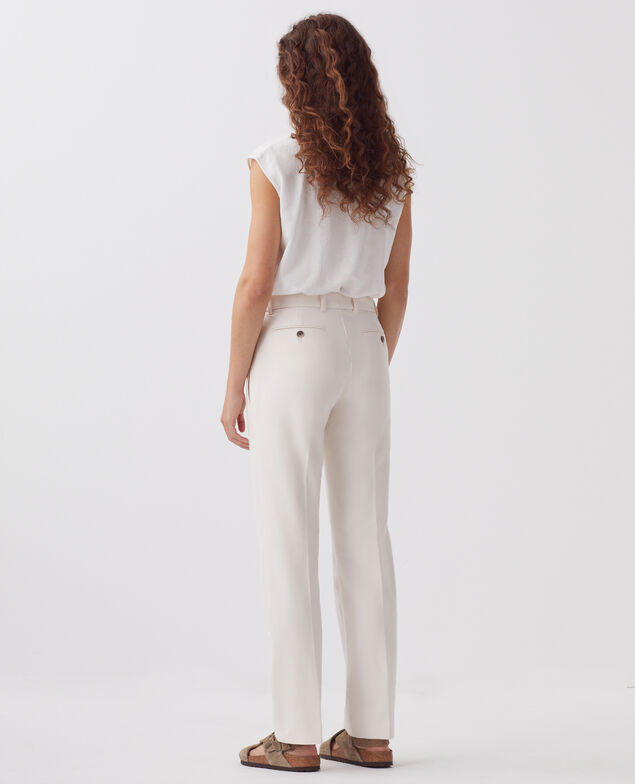 COLETTE - Slim fit straight trousers J100 pastel pink