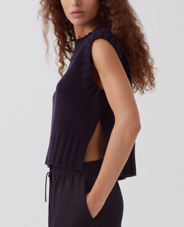 Wool tank top H695 night sky