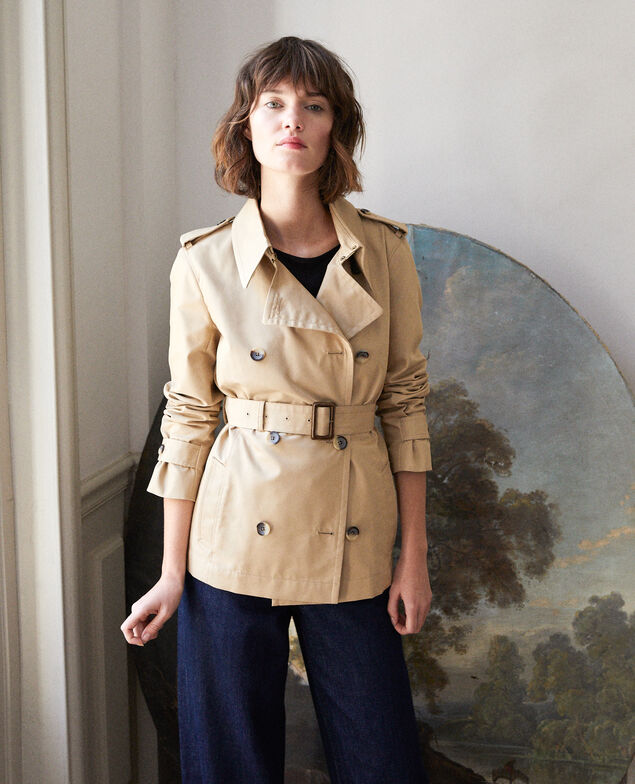 Short trench coat Beige