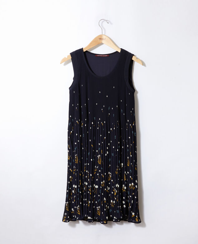 Pleated dress Blue