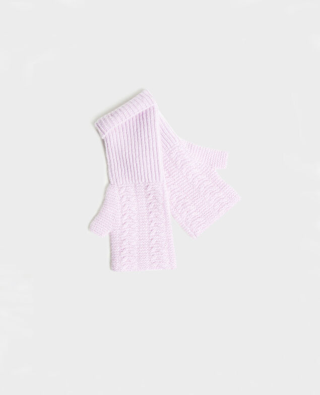 Cashmere mittens Pastel lilac