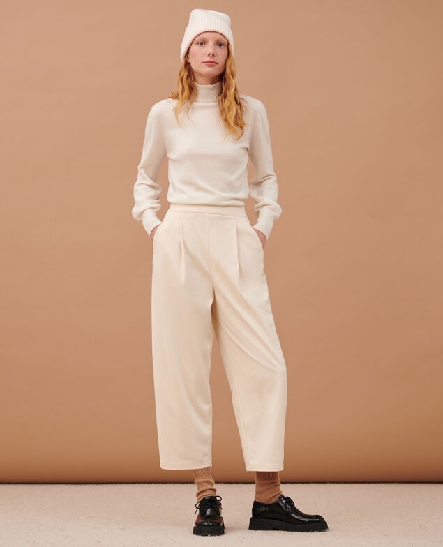 Cotton blend trousers 30 natural