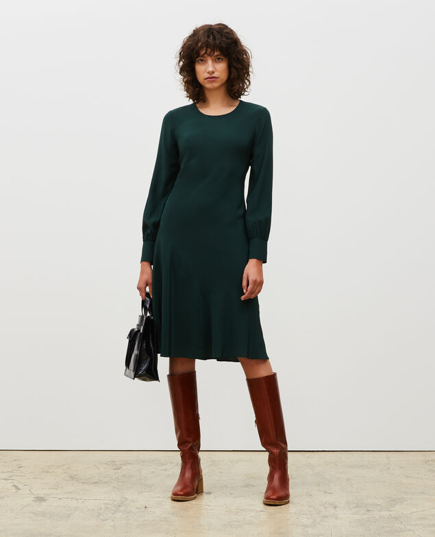 Floaty silk bias-cut dress Scarab