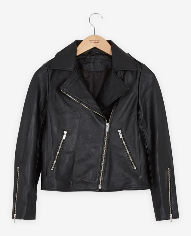 Leather jacket Noir