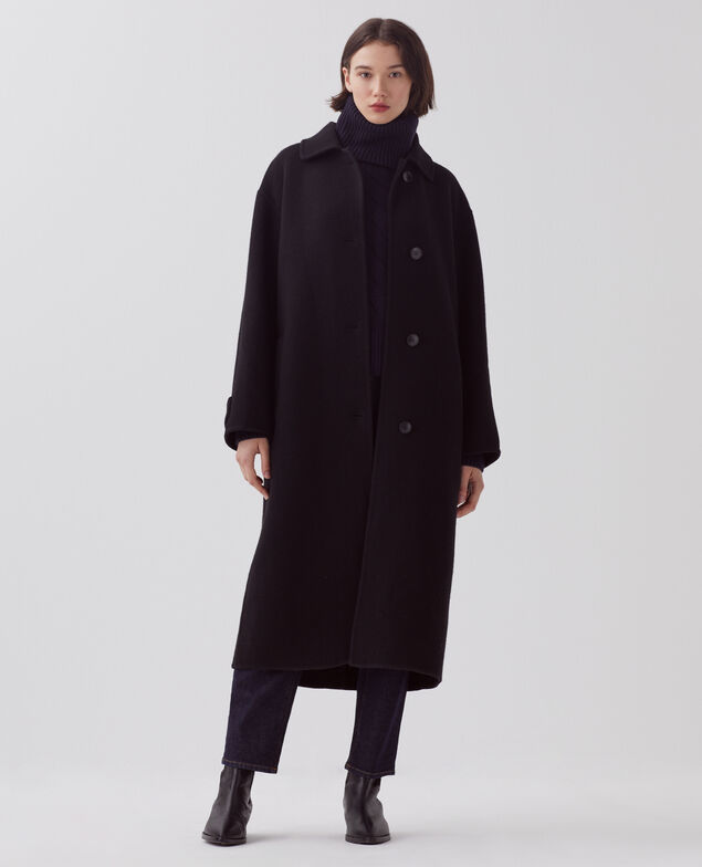 Long coat H091 black beauty