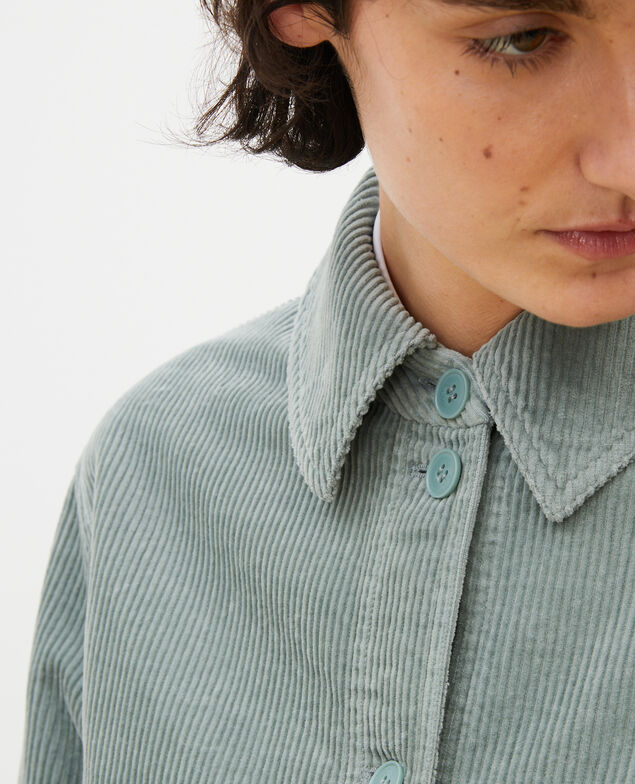  Corduroy work jacket Chinois green