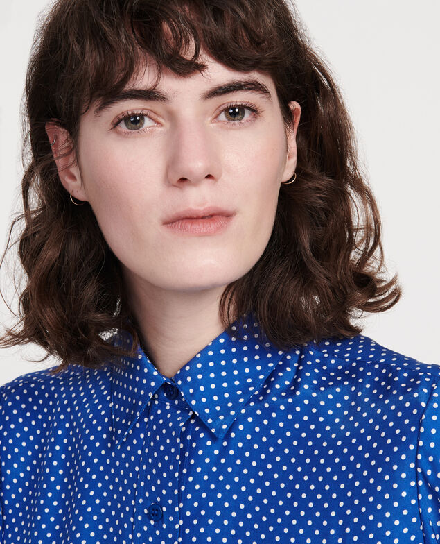Silk polka dot shirt Little pois surf the web