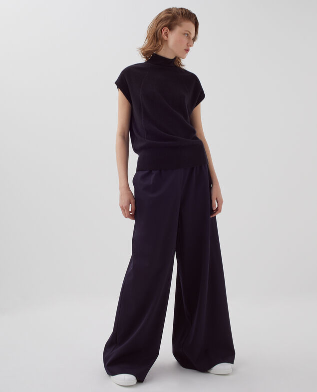 Sleeveless cashmere jumper H091 black beauty