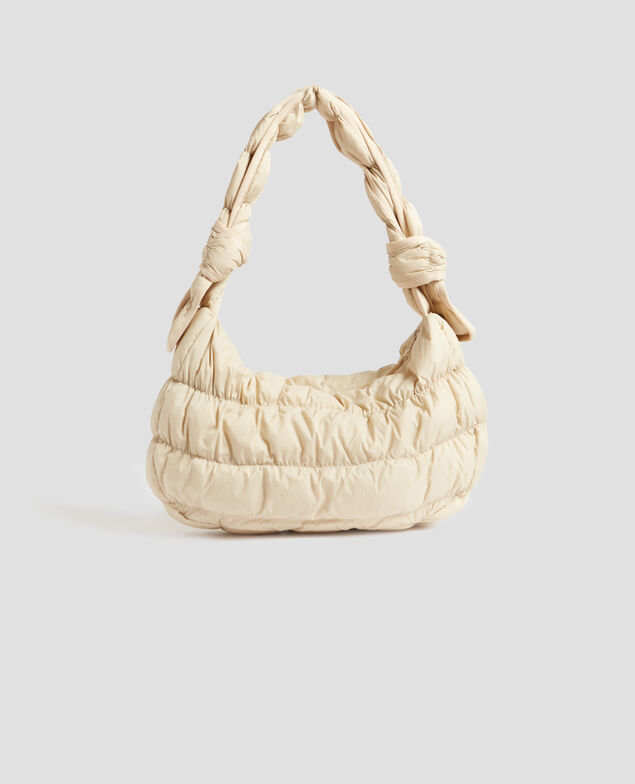 Half-moon quilted bag H311 oyester gray