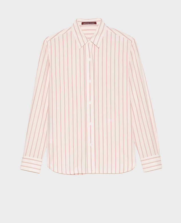 Cotton boyfriend shirt Popeline stripe3
