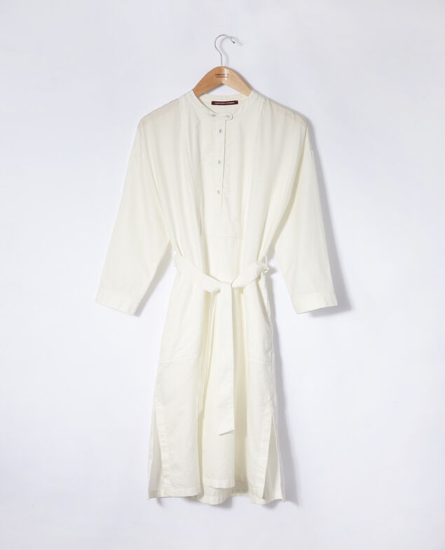 Dress with bib White