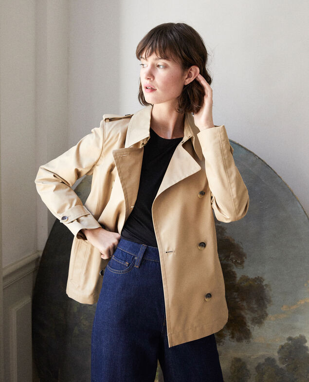 Short trench coat Beige