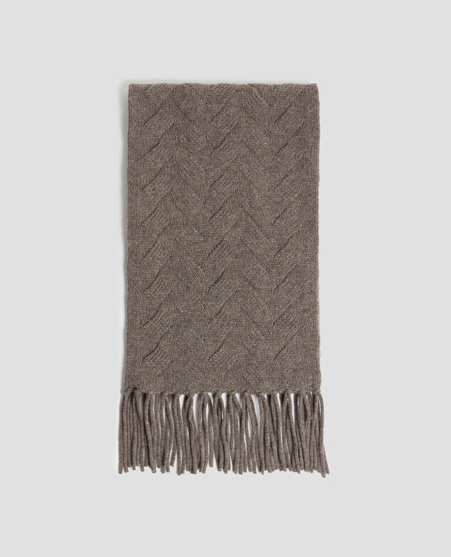 Wool scarf I040 steeple gray