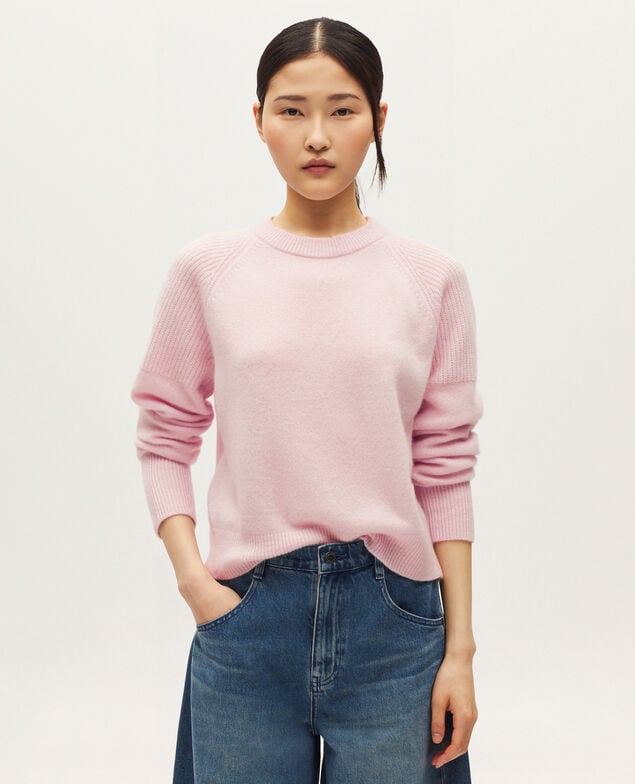Cashmere jumper K100 bloom pink